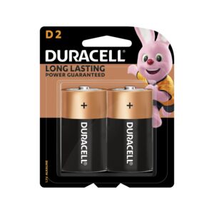 Duracell 2-Piece Alkaline D Battery Black and Gold Duracell 2-Piece Alkaline D Battery Black and Gold